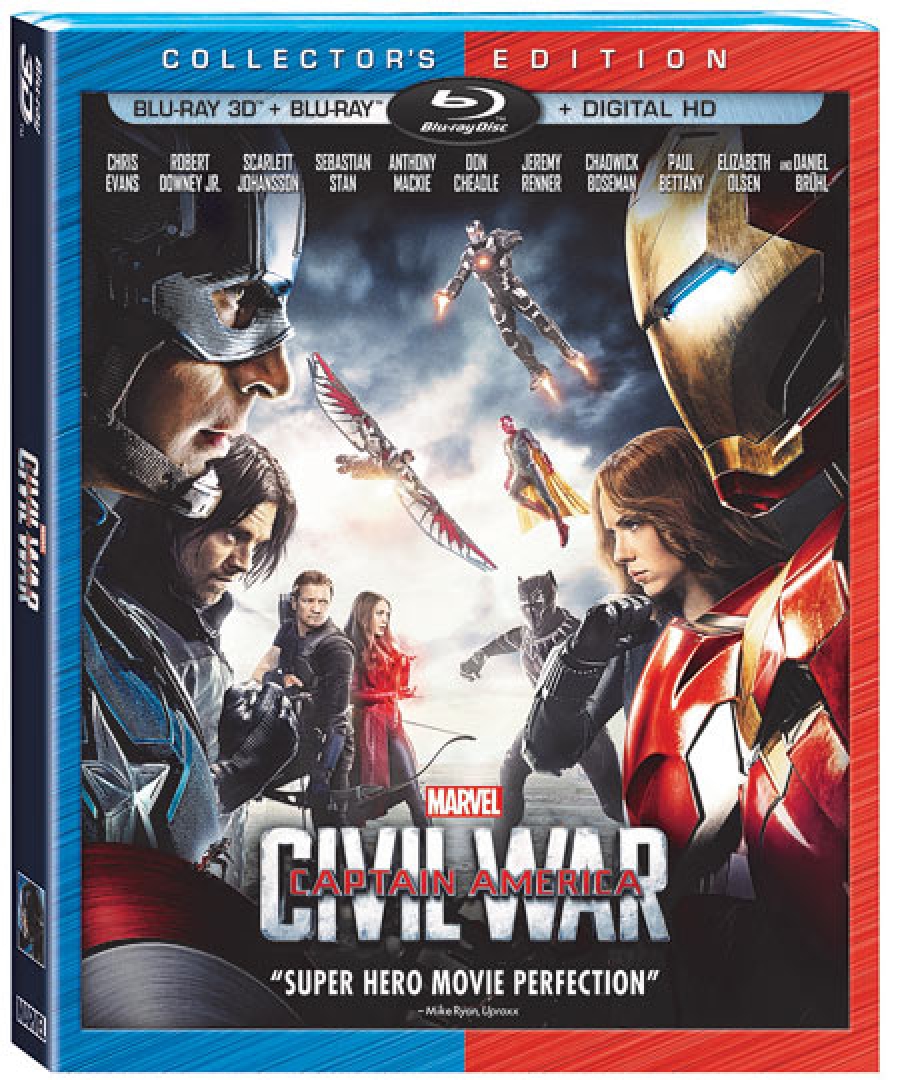 CAPITAN AMERICA : CIVIL WAR -BLU RAY 3D + BLU RAY + DVD -
